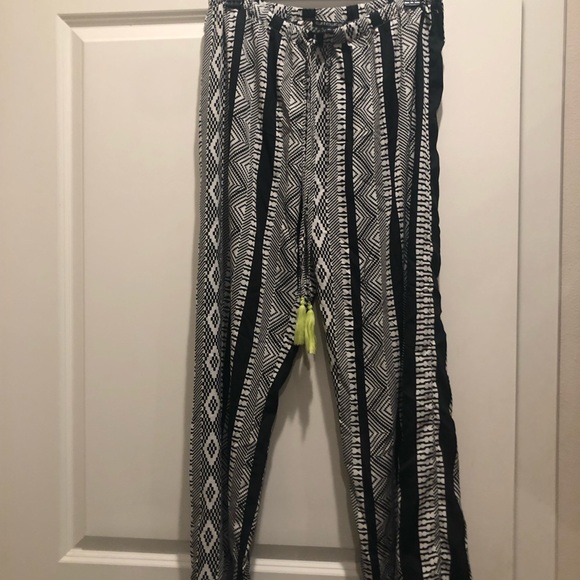 CLUB Z COLLECTION NWT Drawstring Pants size-XL black/ white - Picture 2 of 8